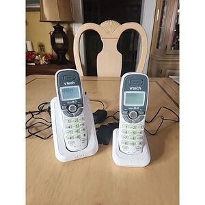 VTech CS6114-2 Cordless Telephone with DECT 6.0 Caller ID/Call Waiting –2 Pk Whi